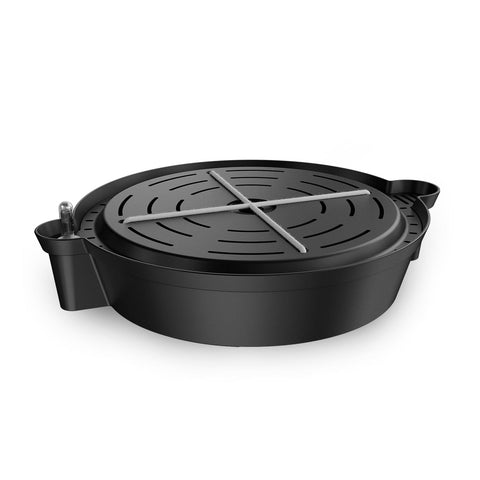 AC Infinity self-watering base with wick lines delivering moisture to fabric pots