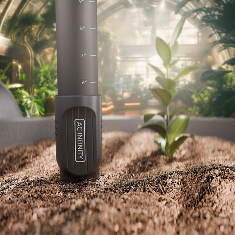AC Infinity soil sensor probe compatible with fabric pots and grow beds