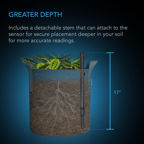 AC Infinity soil sensor probe preserves root health with gentle design