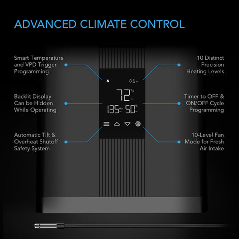 AC Infinity ThermoForge T3 PWM heating element detail highlights precision