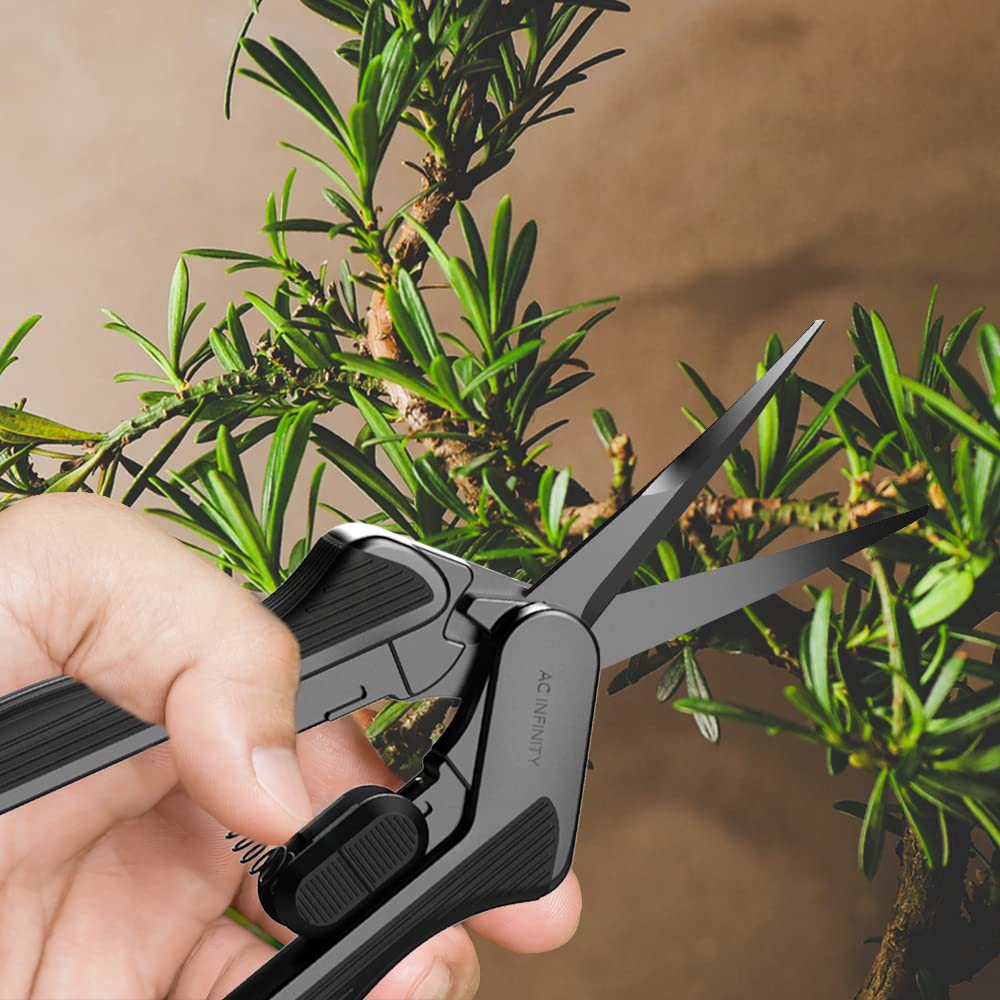 AC Infinity two-pack pruning shears ideal for gardening, hydroponics, and grow tents.