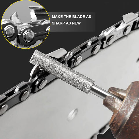 AccEncyc diamond burrs fit electric sharpeners for efficient dual-side grinding.