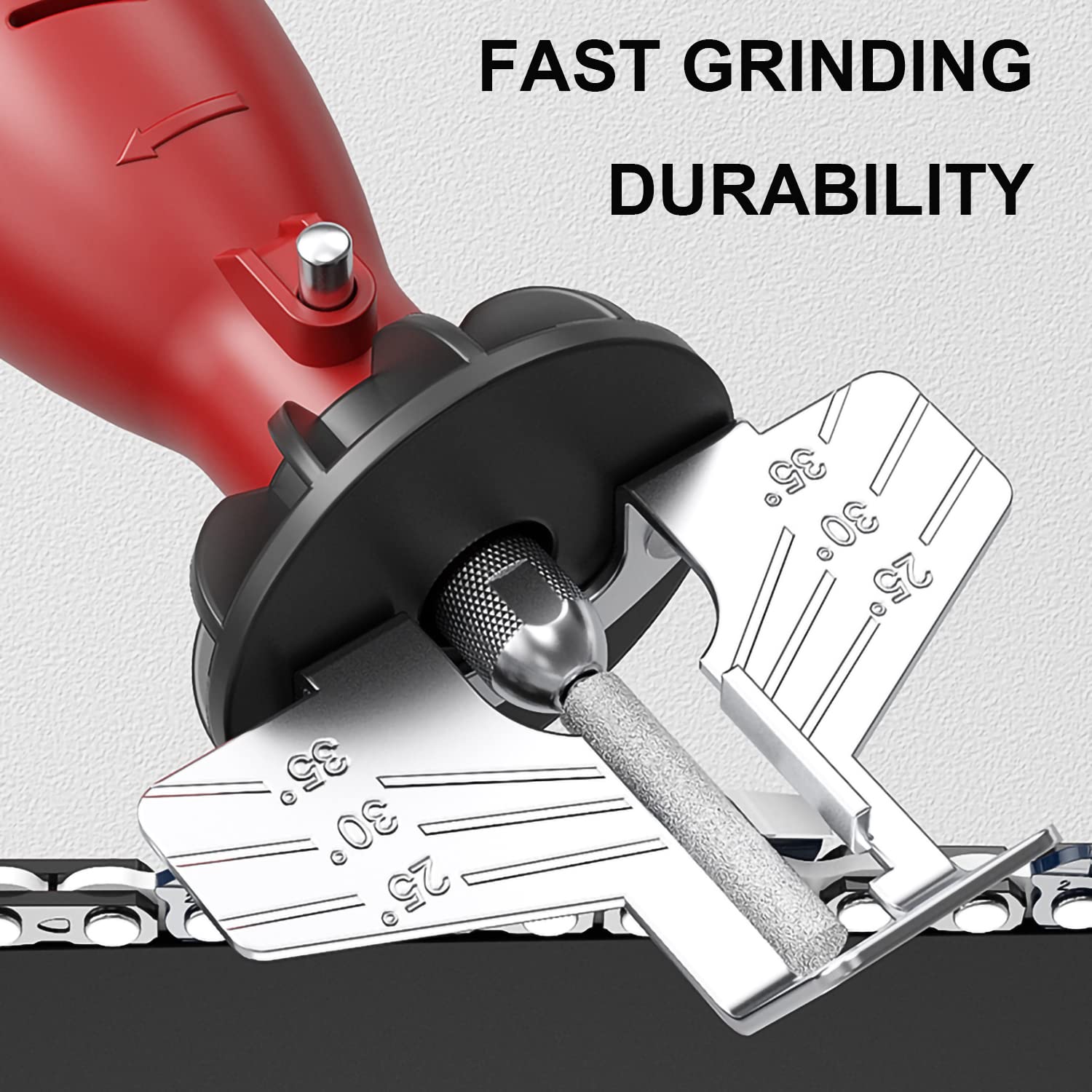 AccEncyc titanium-coated burr for durable sharpening on metal and wood surfaces.