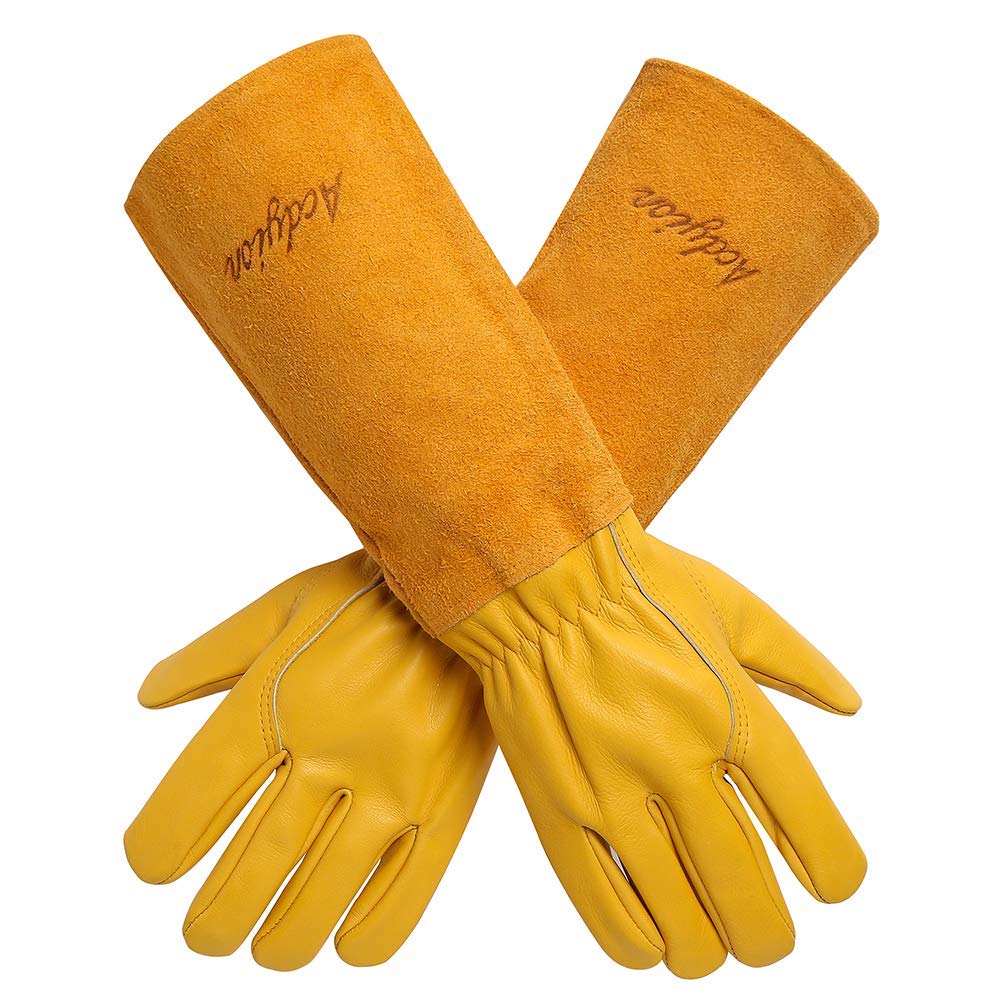 Acdyion thorn-proof gardening gloves with forearm protection for roses and cacti