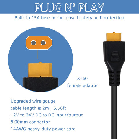 ACEANEA XT60 compatibility with Ecoflow, Bluetti, and Anker devices