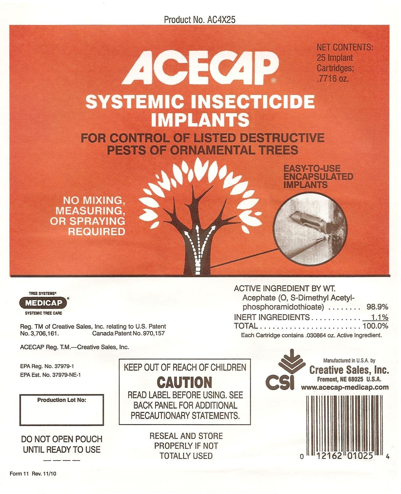 AcecapHywean 3-8 inch tree implant bundle offers discreet, long-lasting pest protection for ornamental trees.