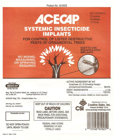 AcecapHywean 3-8 inch tree implant bundle offers discreet, long-lasting pest protection for ornamental trees.
