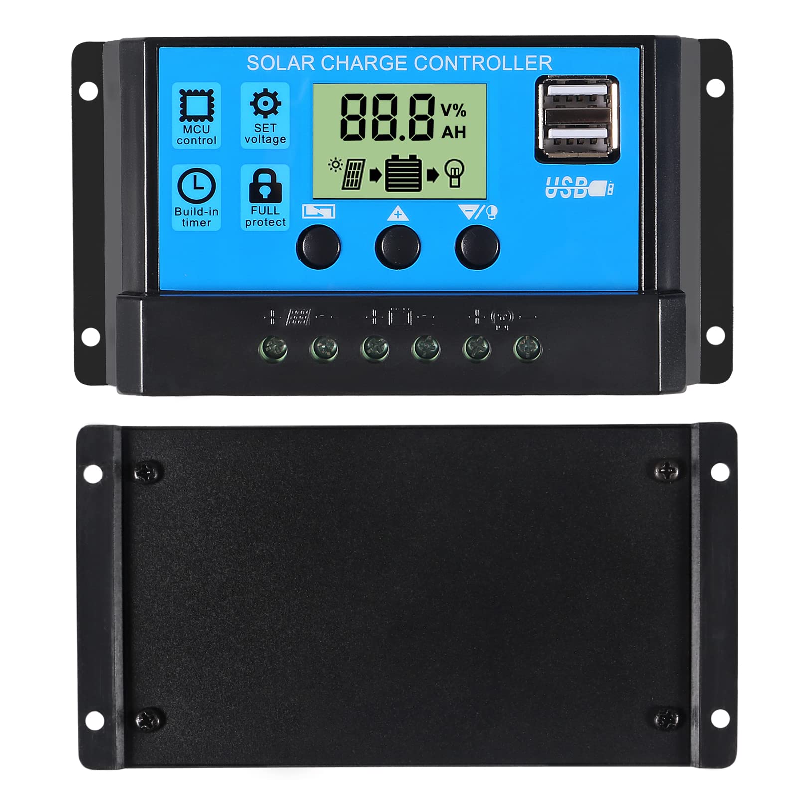 ACEIRMC LCD display panel showing operating parameters