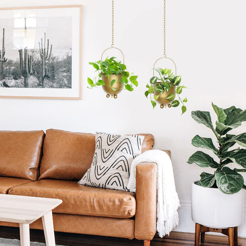 AceList Boho Gold planter finish coated for durability and sun resistance