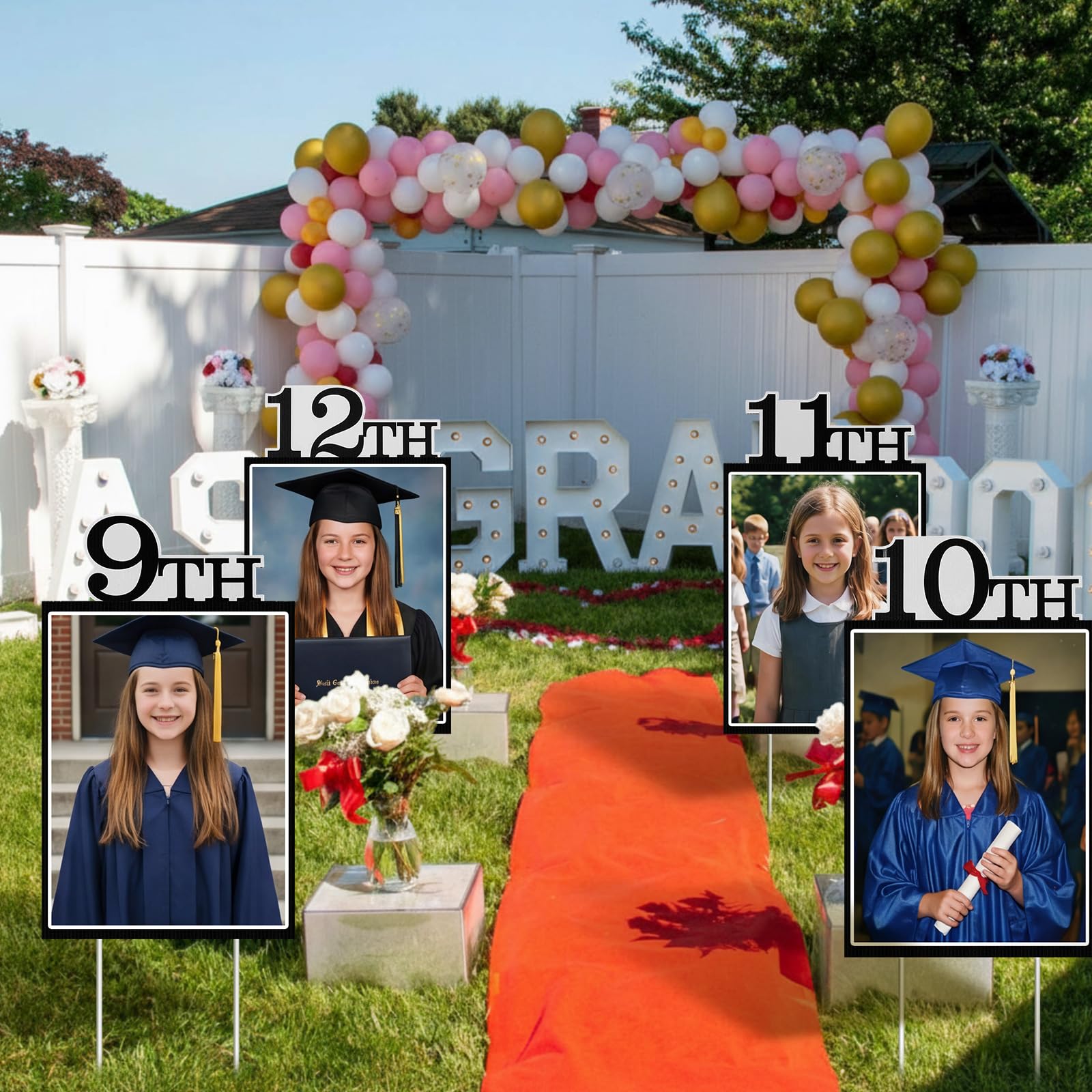 AceOrbit K-12 photo wall captures growth from kindergarten to graduation.