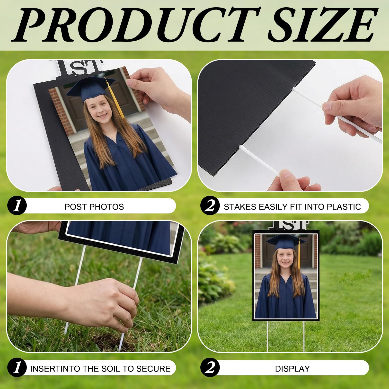 AceOrbit outdoor corrugated plastic signs resist weather for durable graduation decor.