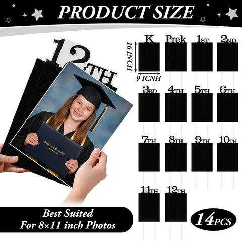 AceOrbit school photo frame display set showcases 8x11 photos for memorable milestones.