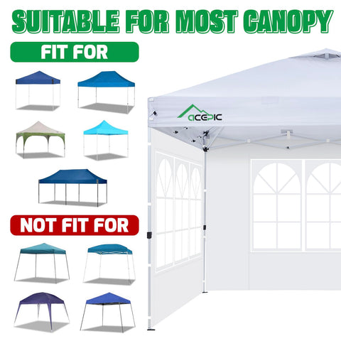 Acepic sidewall with Velcro for easy installation and secure fit