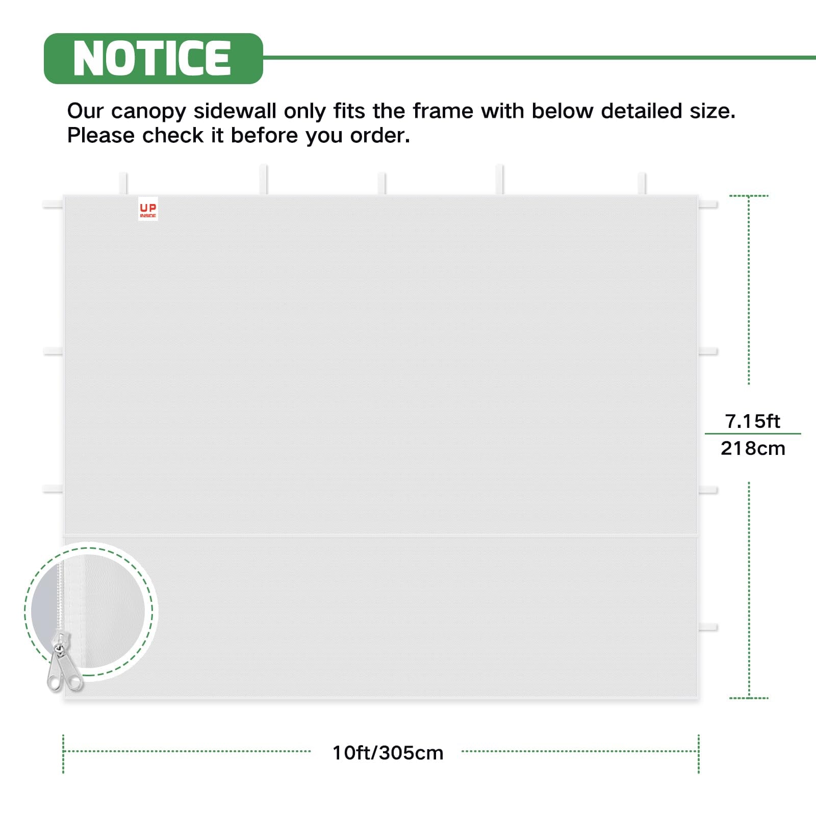Acepic 210D fabric close-up showing durable material for outdoor use.