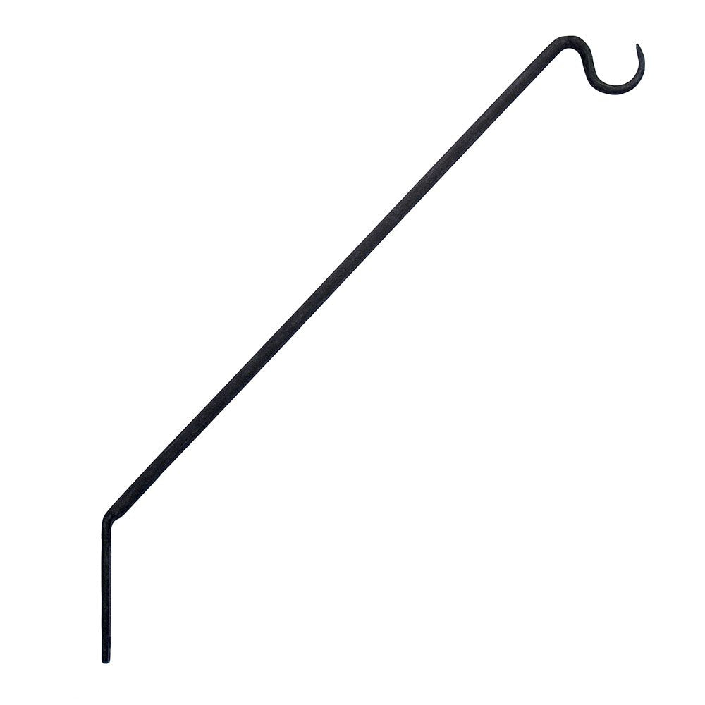 Achla Designs wall-mount shepherd's pole angled 18-inch reach for railing displays.