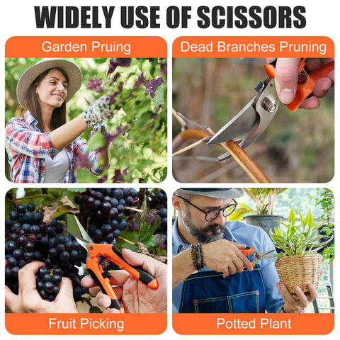 Versatile for planting, harvesting, floral work, and greenhouse pruning.