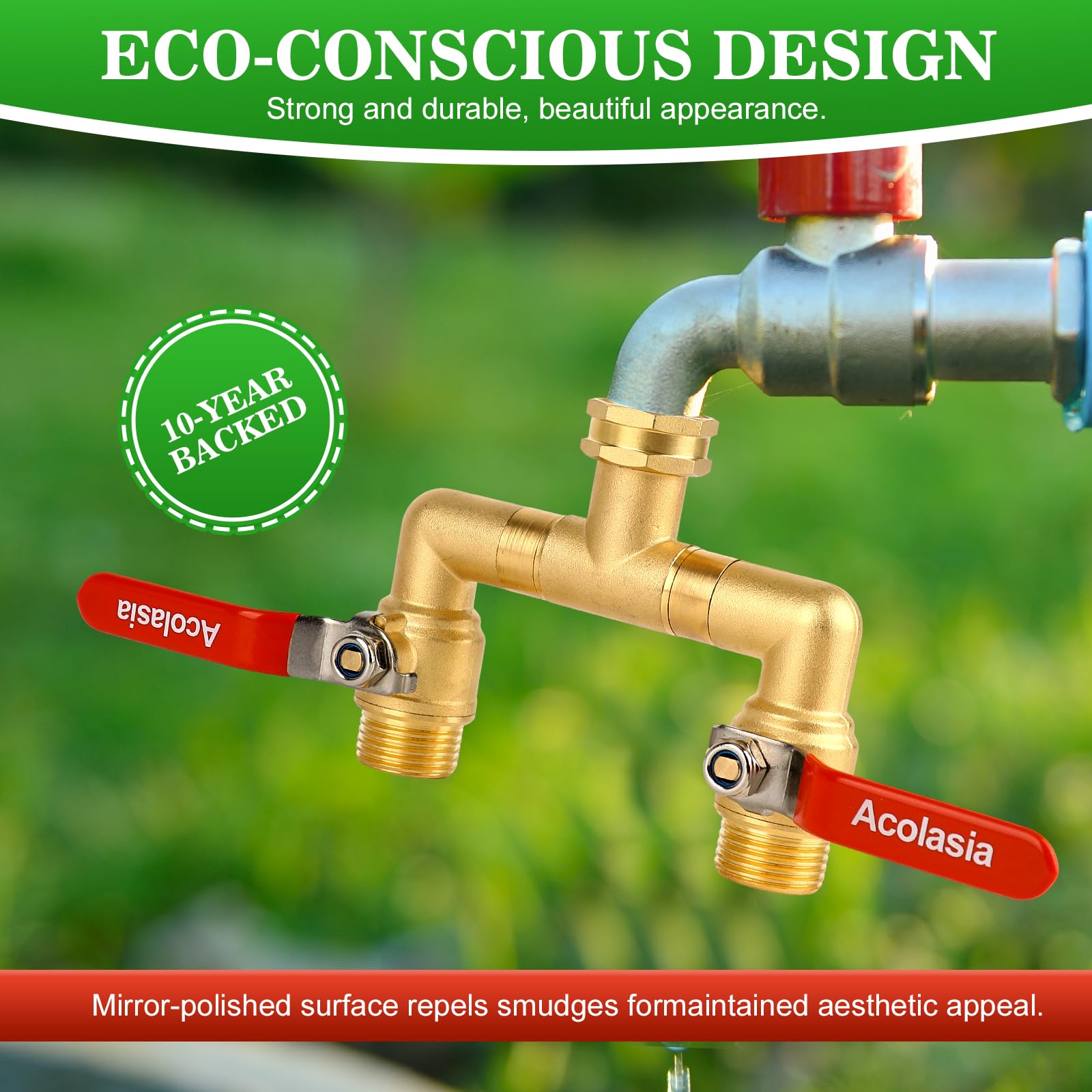 Acolasia full-flow design increases watering efficiency across outlets