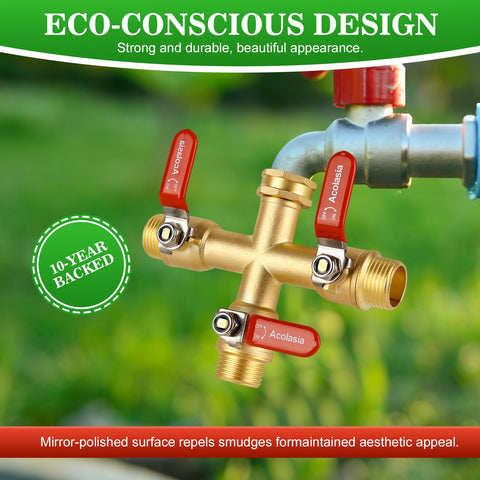 Acolasia full-flow design maximizes water delivery to outlets.