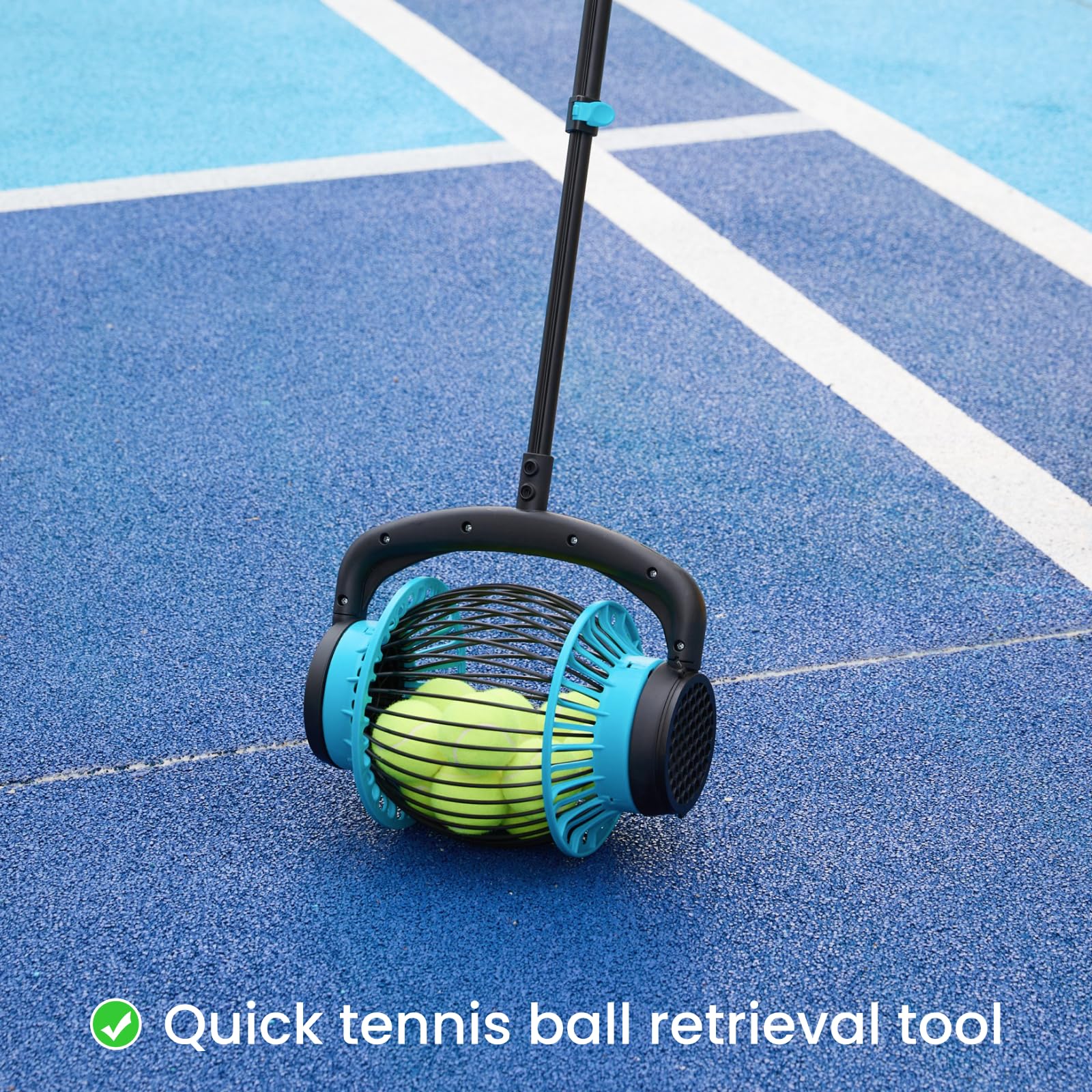 Acorn Picker Upper Roller offers a patented dumping mechanism for easy release.