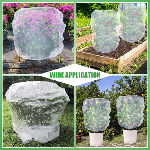 Acostop easy-to-use netting covers plants even in wind