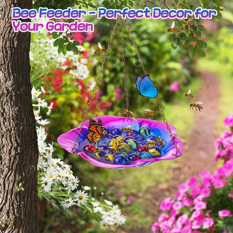 Acostop purple garden decor enhances curb appeal while supporting pollinators.