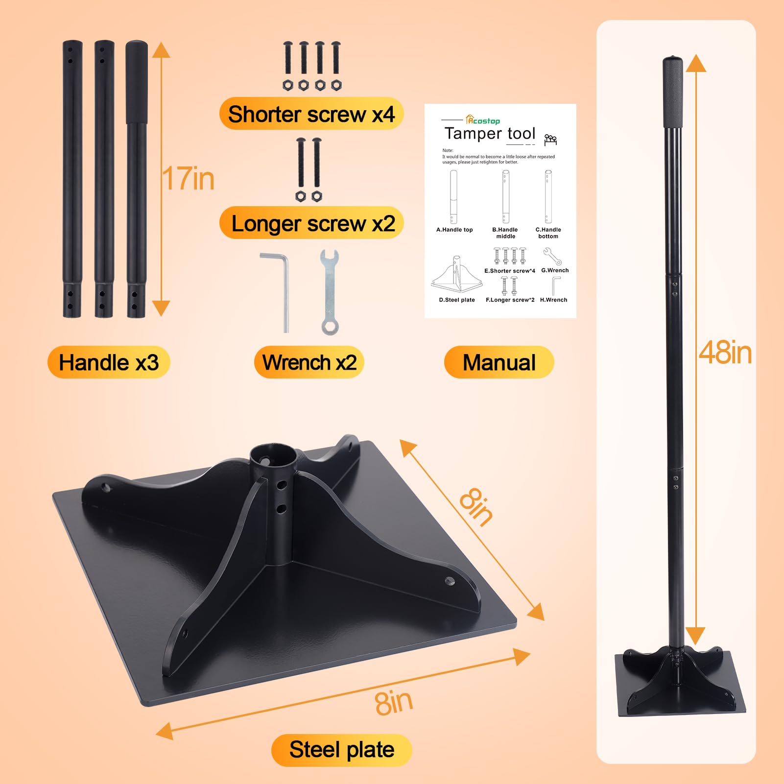Acostop tamper storage case demonstrates compact design for easy storage.