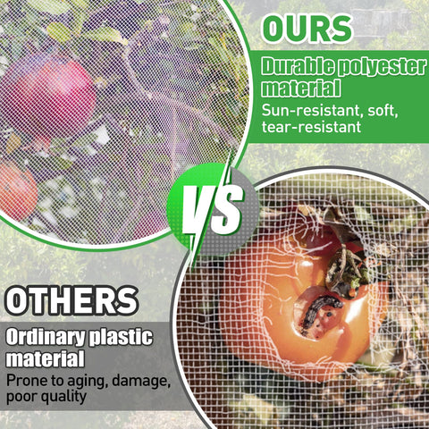 Ultra-dense mesh detail from Acostop netting guards crops while maintaining airflow.