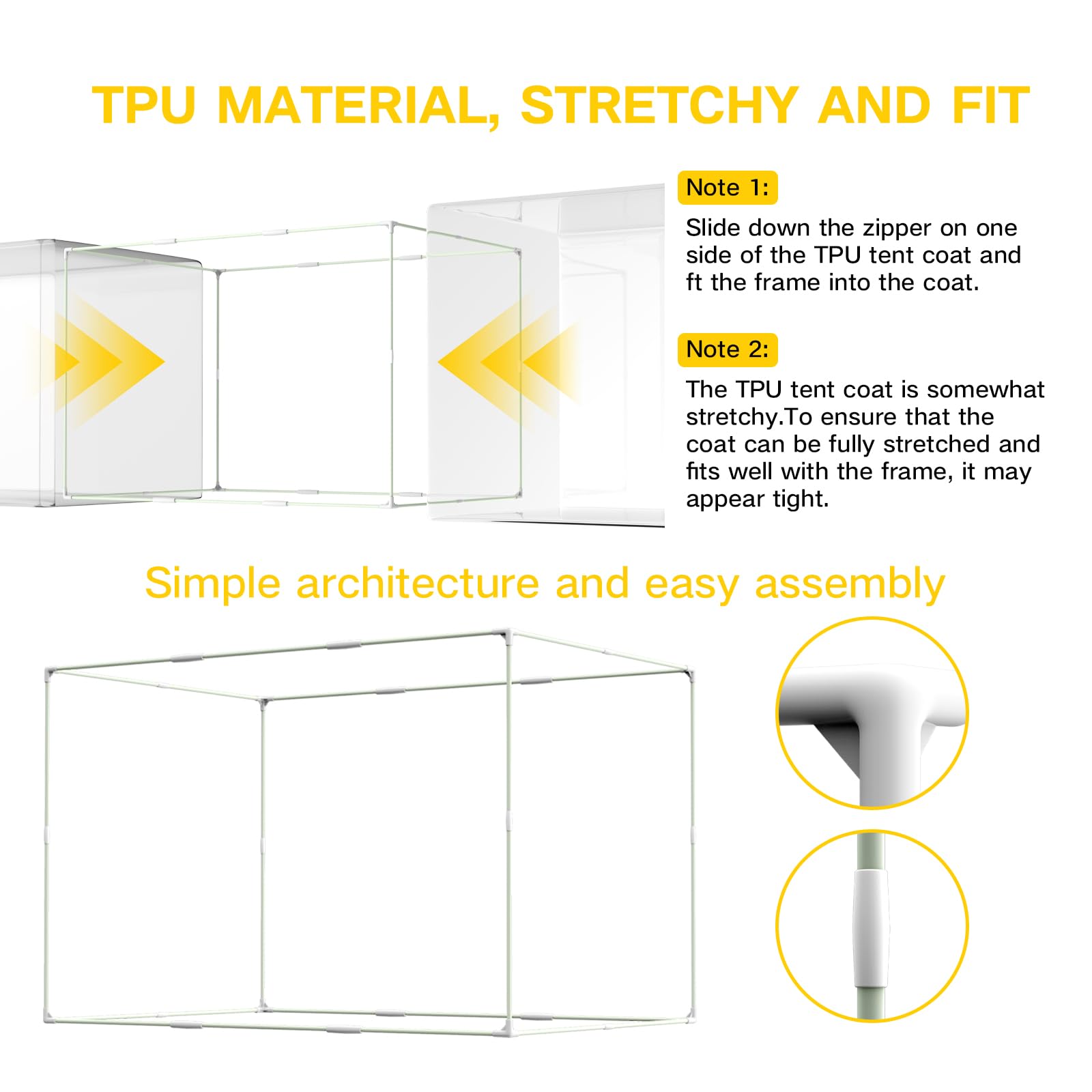 ACOVER PVC material offers transparency and reliable sealing.