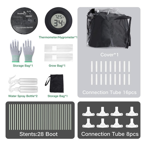 ACOVER included accessories keep tools organized during setup.