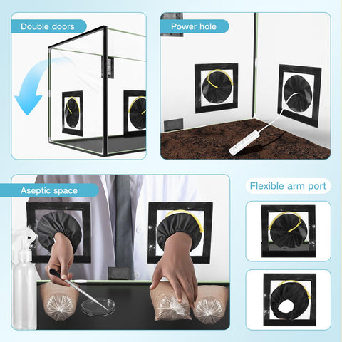 ACOVER Mushroom Box collapsible design for quick setup and easy storage