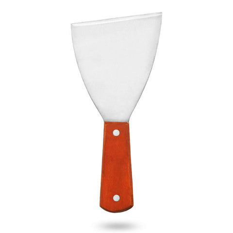 Acronde wooden handle scraper highlights durable stainless blade for cleaning.