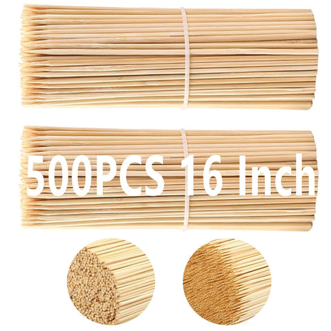 Acrux7 16 inch bamboo skewers for easy marshmallow roasting and grilling.