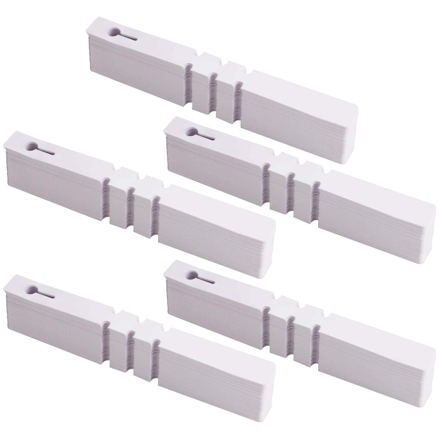 Acrux7 wrap-around plant tags in white PVC simplify plant labeling.