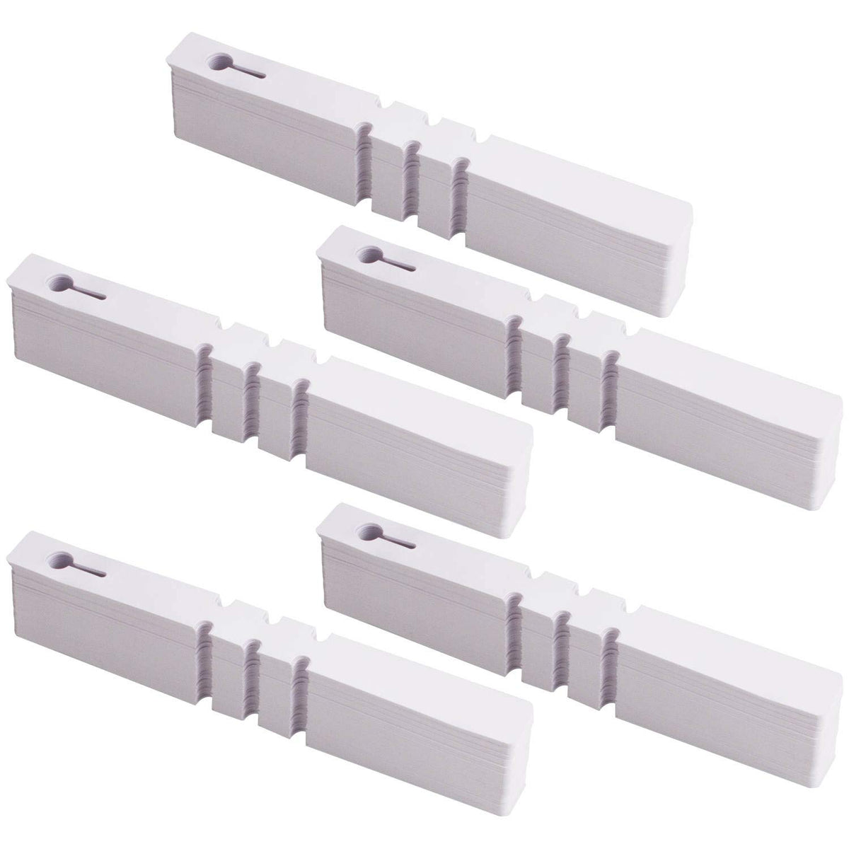 Acrux7 wrap-around plant tags in white PVC simplify plant labeling.