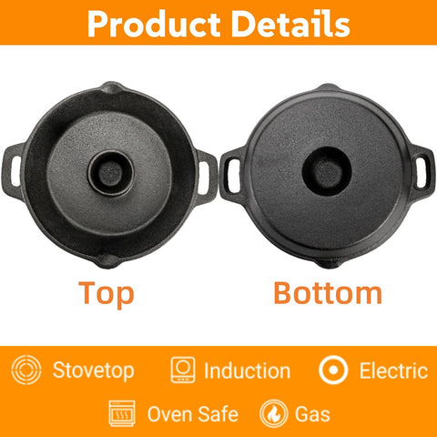 Acshio cast iron roaster on a grill promotes browning and smoky notes.