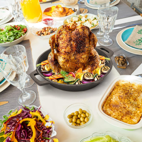 Acshio chicken roaster doubles as a turkey fryer for gatherings.