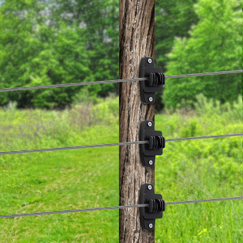 Acshio easy-install claw design for quick mounting on wooden posts.