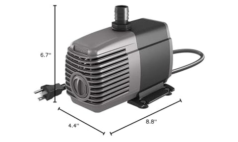 Active Aqua submersible pump with 6-foot power cord for flexible placement