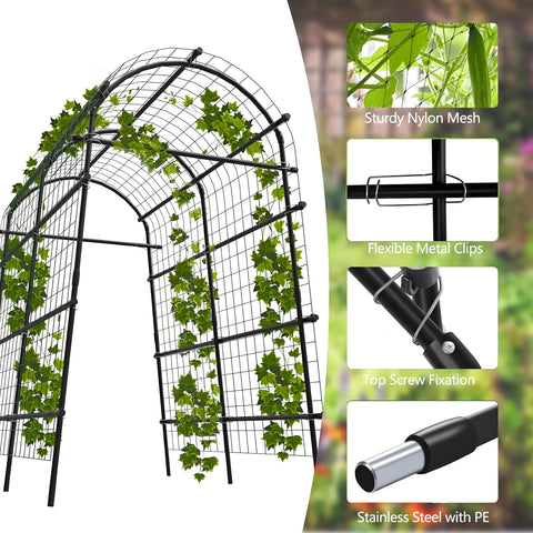 ActiveTrail arch used as wedding backdrop for outdoor event decoration