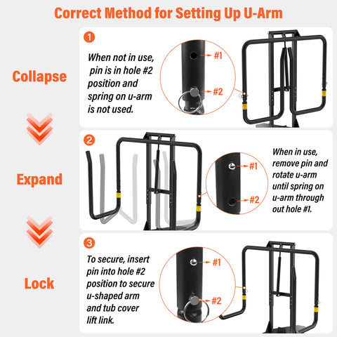 ACTREY black powder-coated brackets offer durable, weather-resistant mounting.