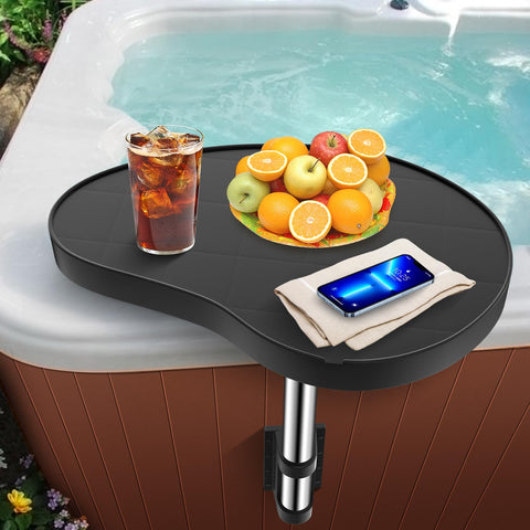 ACTREY hot tub tray with 360 rotation for easy reach while soaking.