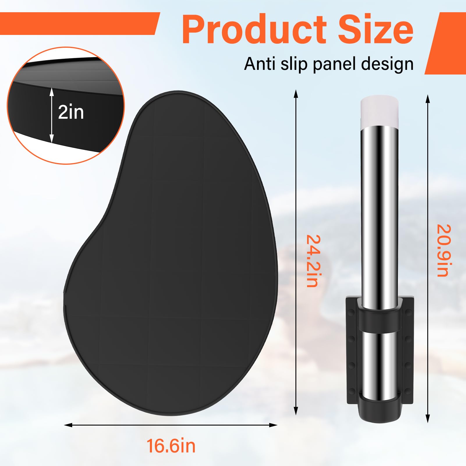 ACTREY drink holder keeps beverages within reach during a soak.