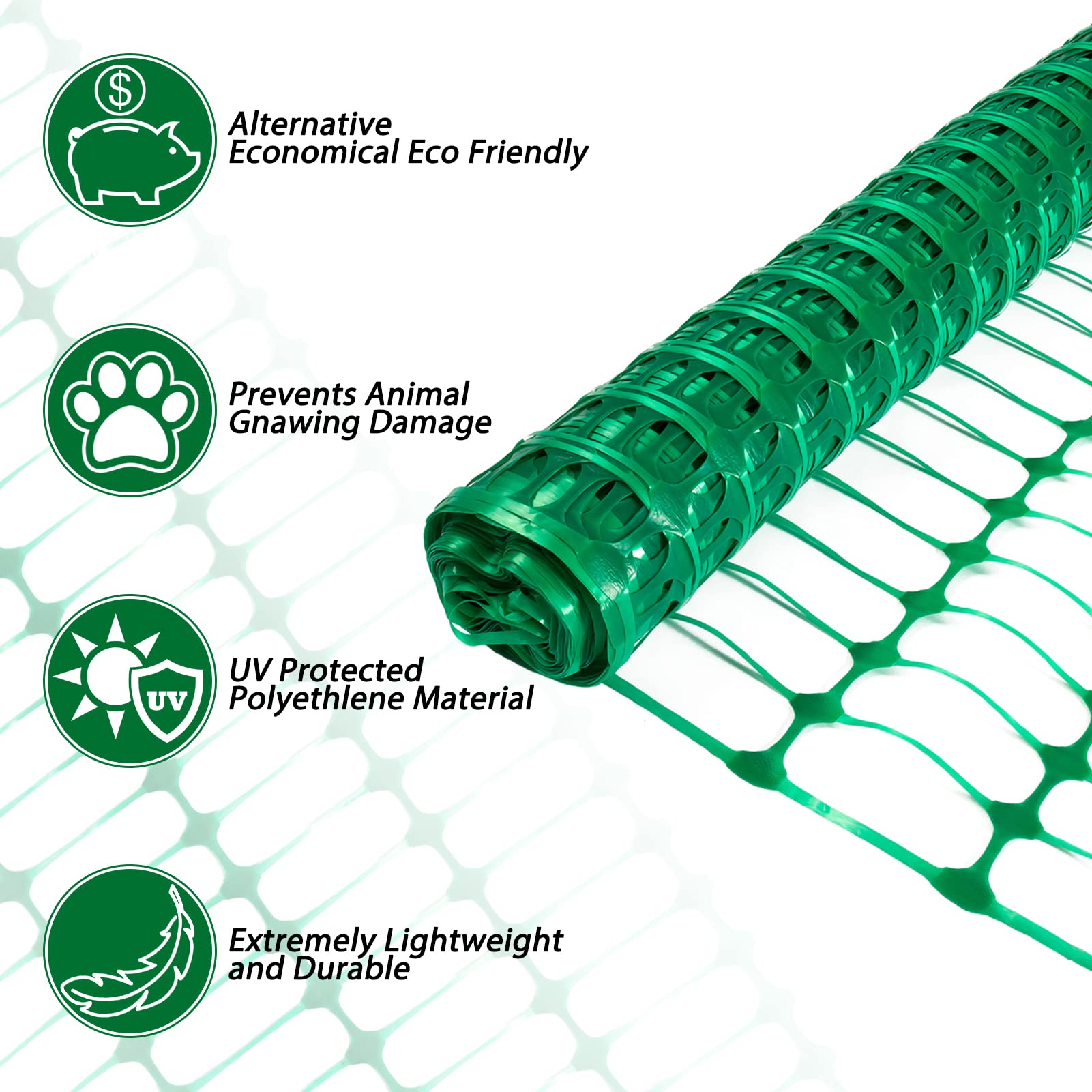 ACTREY Safety Fence Roll twist ties keep panels secure while remaining removable and reusable.