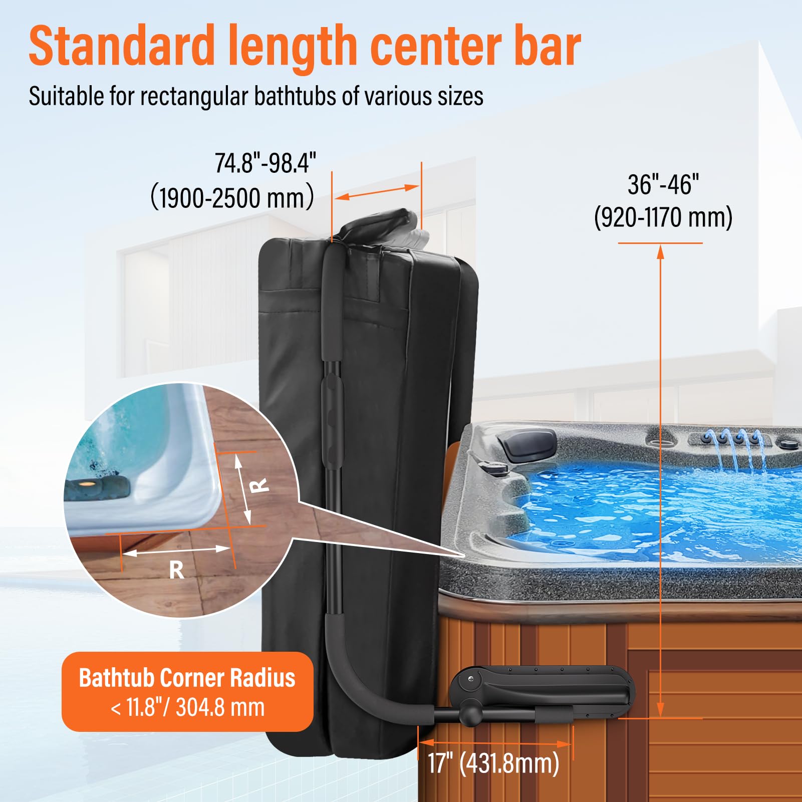 ACTREY Cover Lifter towel rack with three hooks for towels