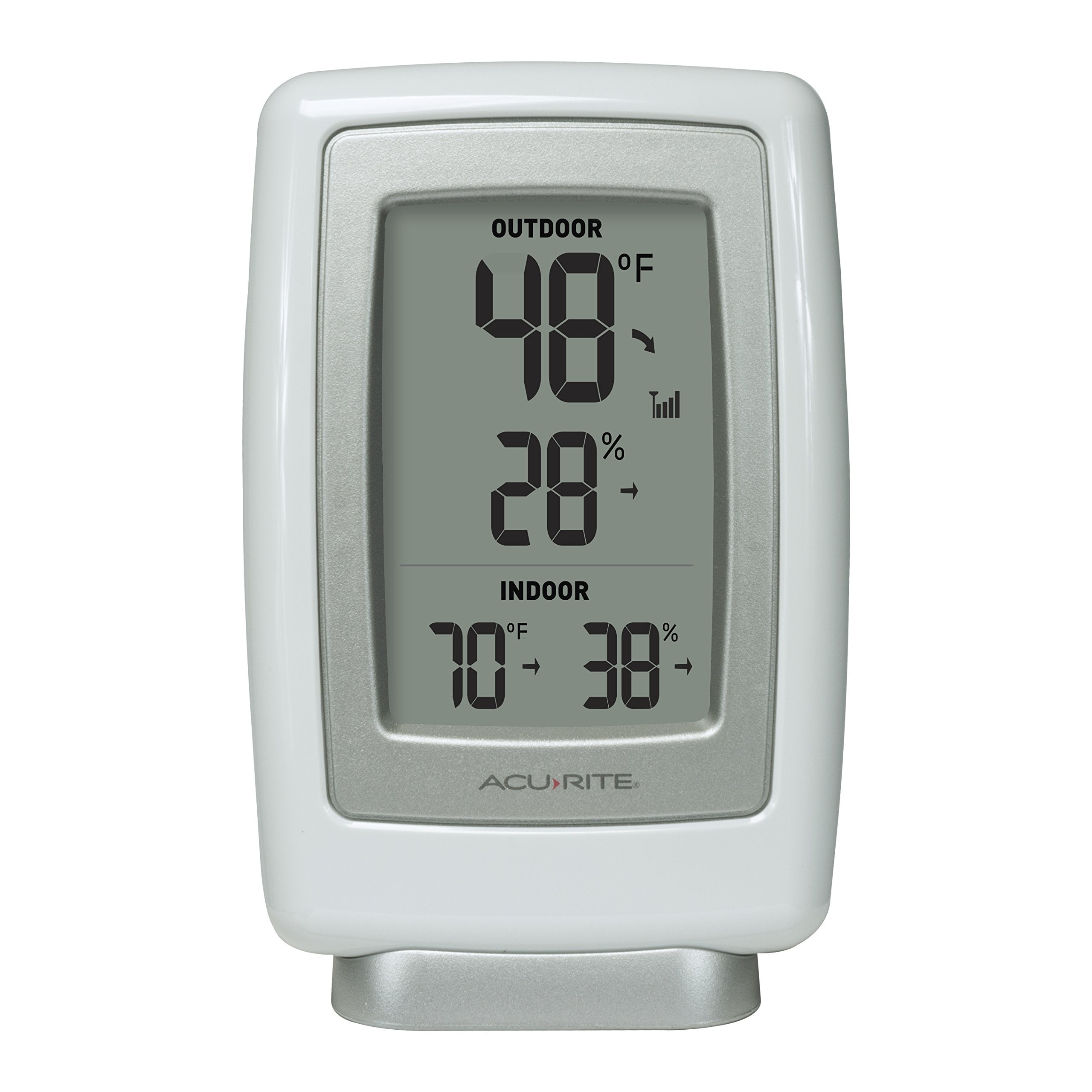 AcuRite 00611 outdoor sensor with integrated hanger for easy mounting.