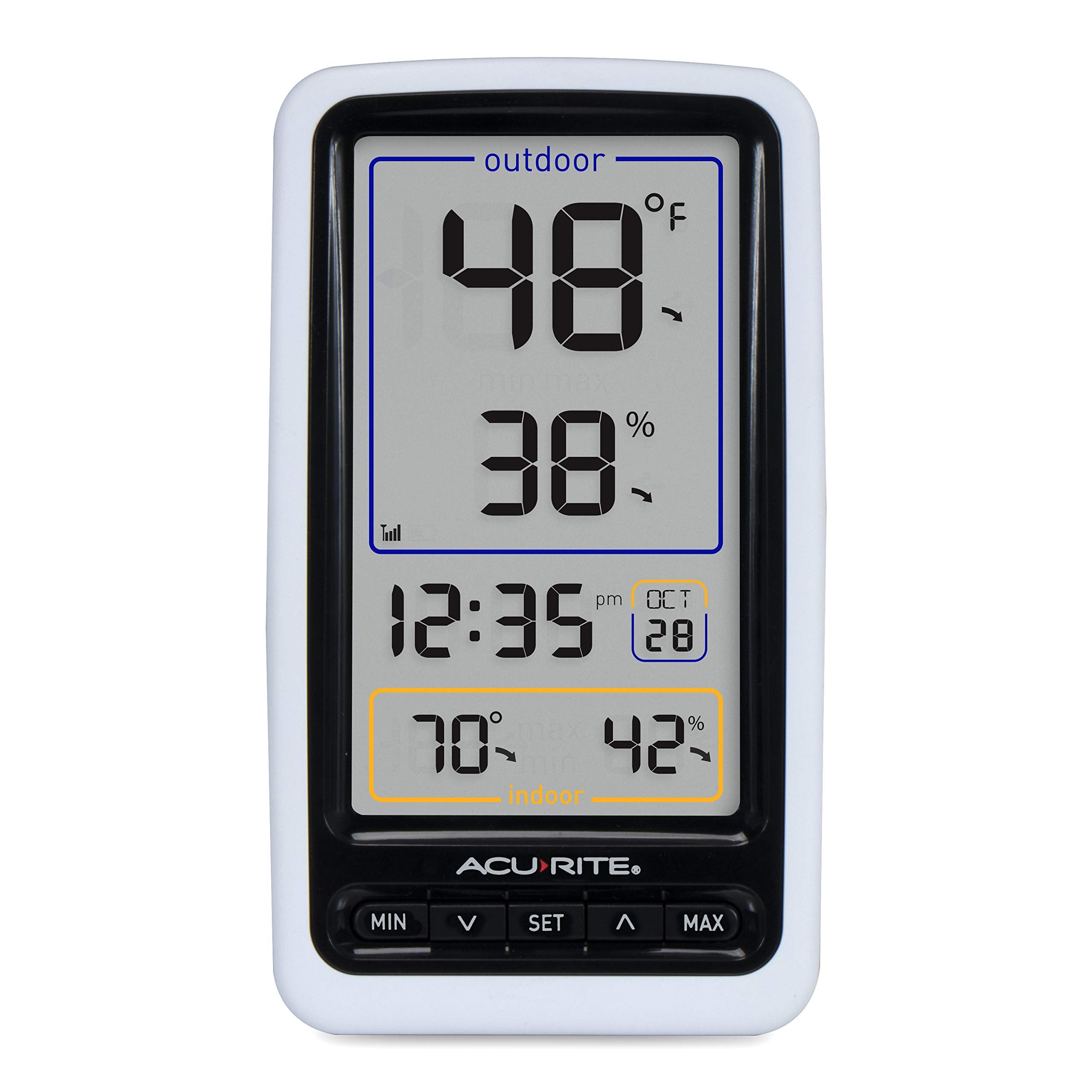 AcuRite 01136M 1-inch outdoor temperature digits are easy to read.