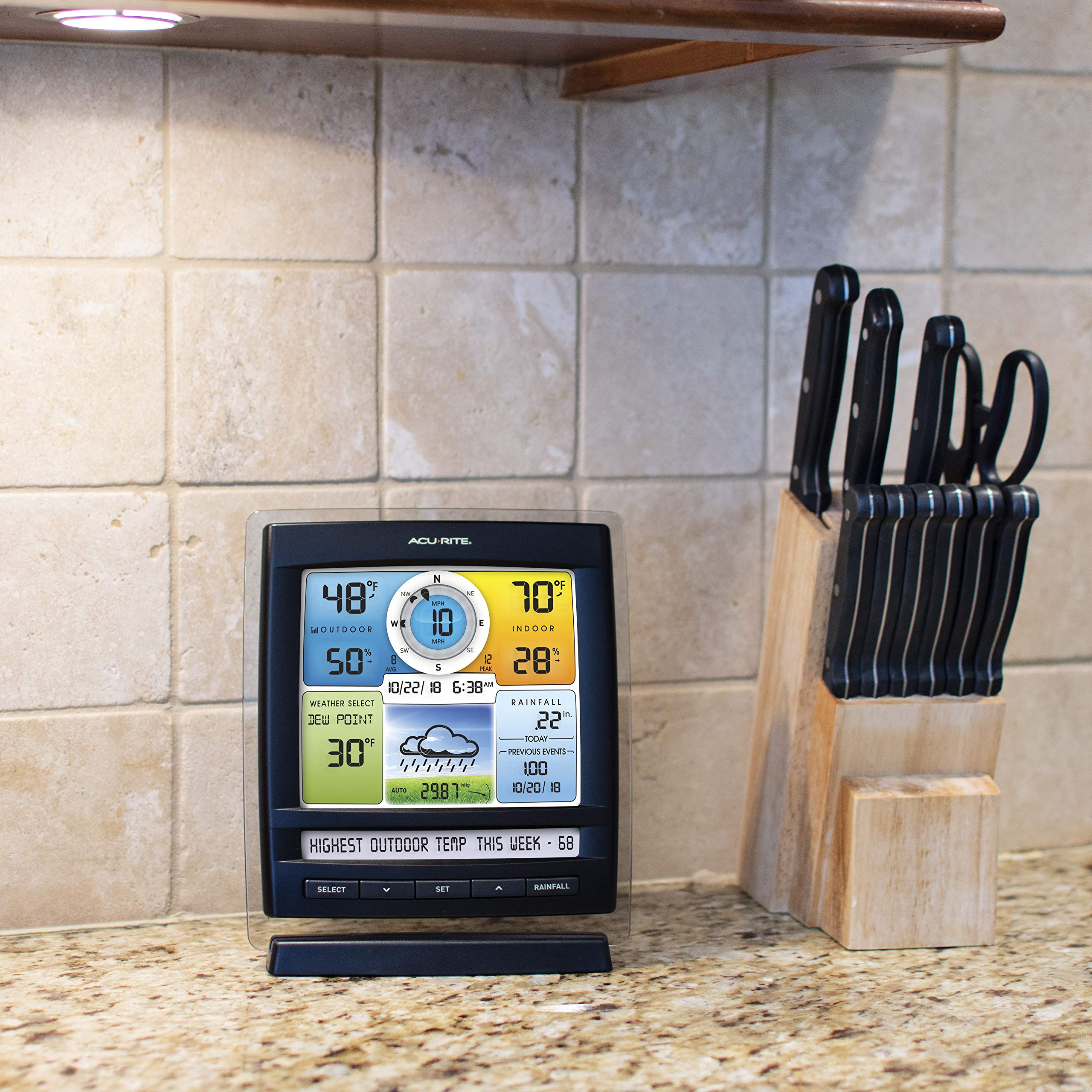 AcuRite 06016 add-on display enabling multi-room monitoring with compatible sensors