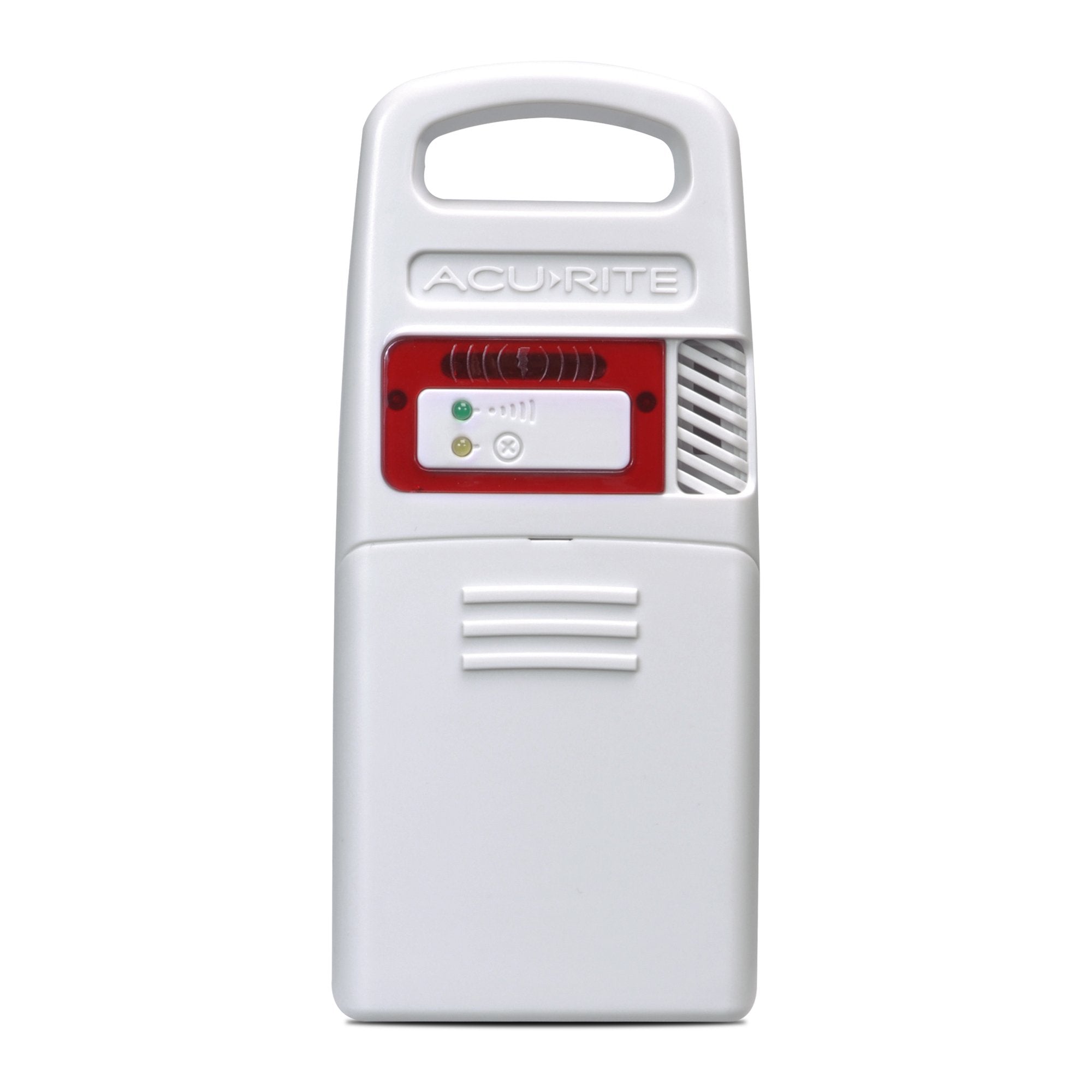 AcuRite 06045M detection unit front view with 25-mile lightning alert capability for home safety.