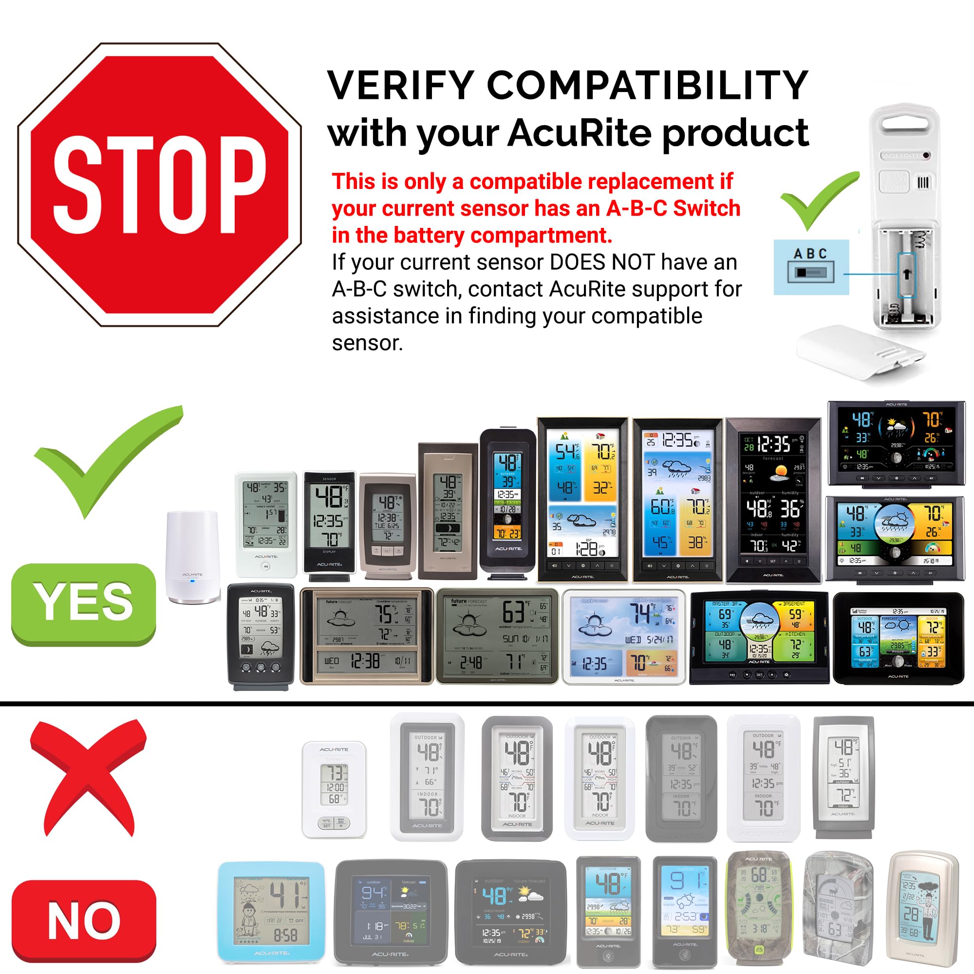 AcuRite 592TXR displays temperature and humidity for quick readings.