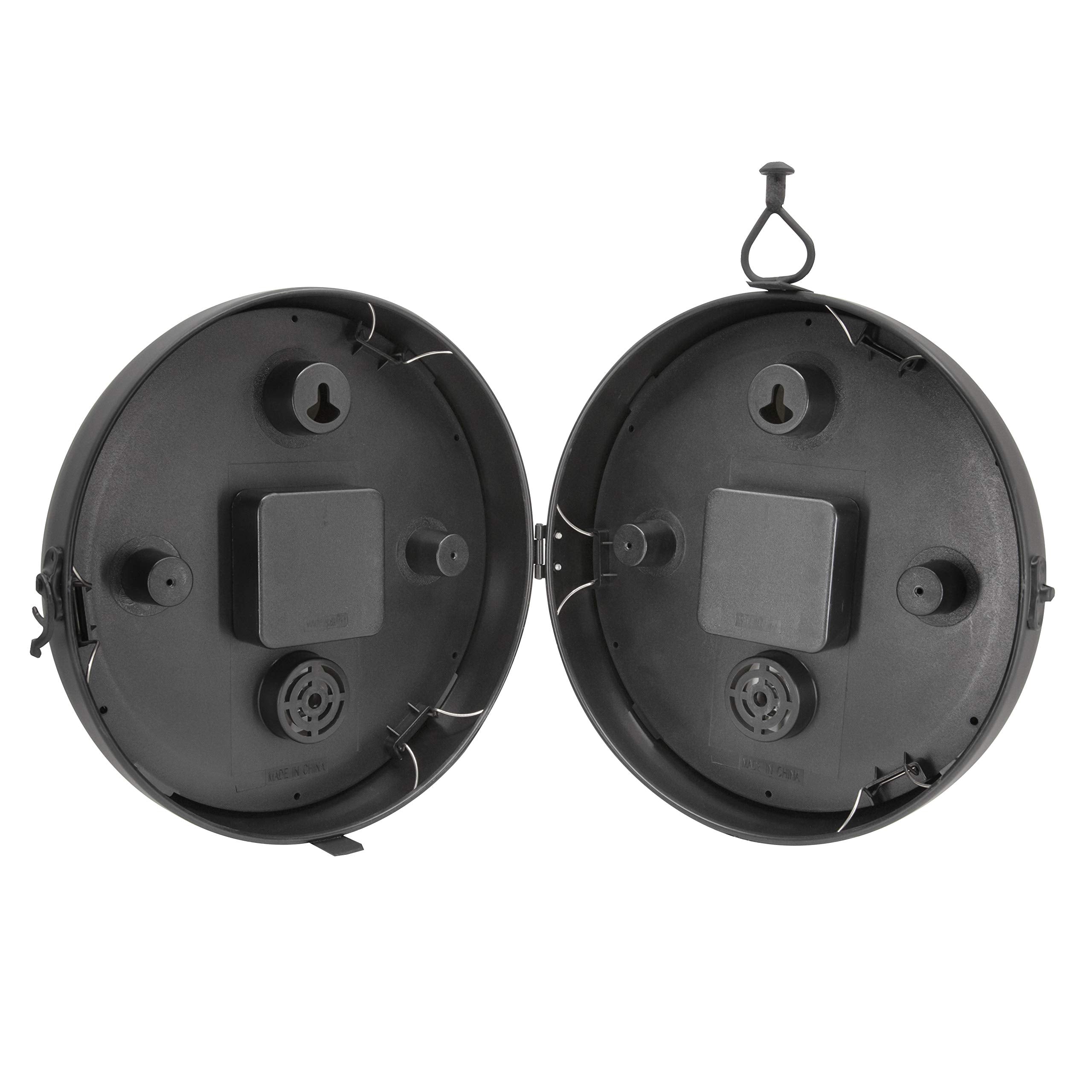 Roman numerals and glass lens on AcuRite 75140M clock add vintage charm